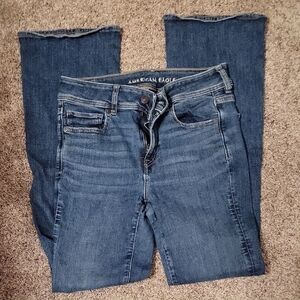 American Eagle Outfitters Women's Classic Blue Boot Leg Jeans